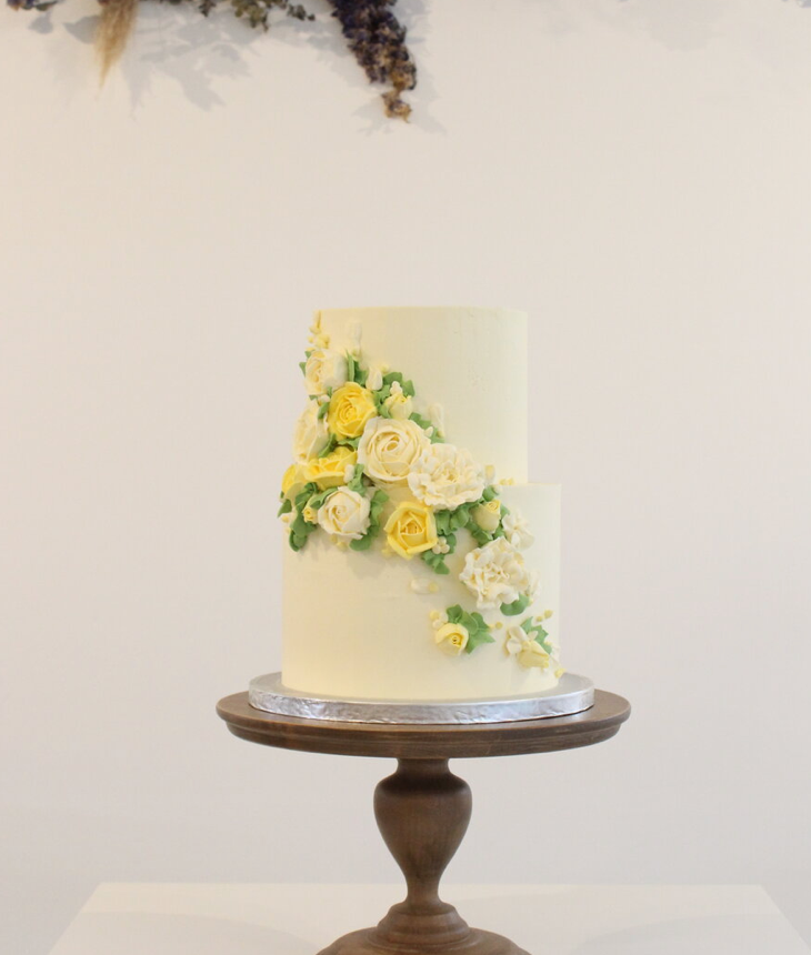 Wedding Buttercream Arrangement Floral Cake