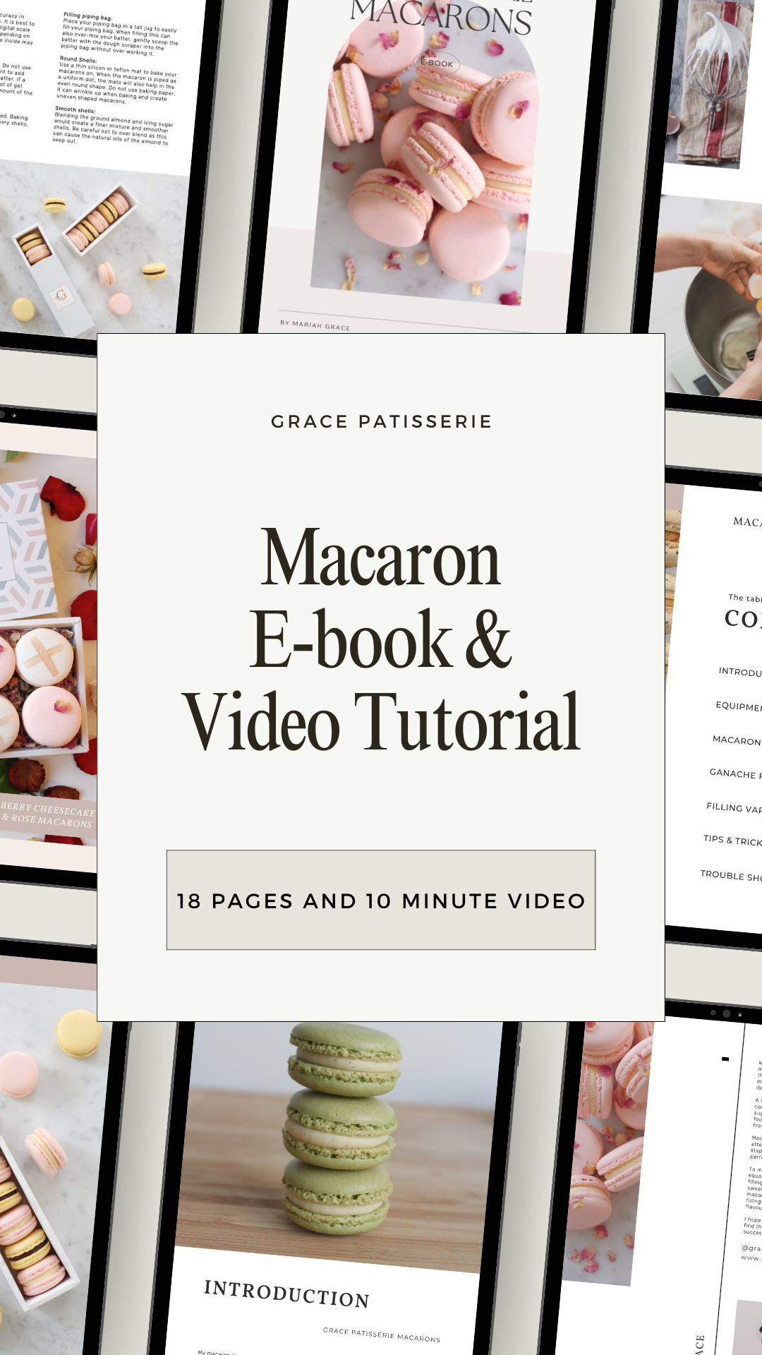 Grace Patisserie Macaron E-book & Video Tutorial