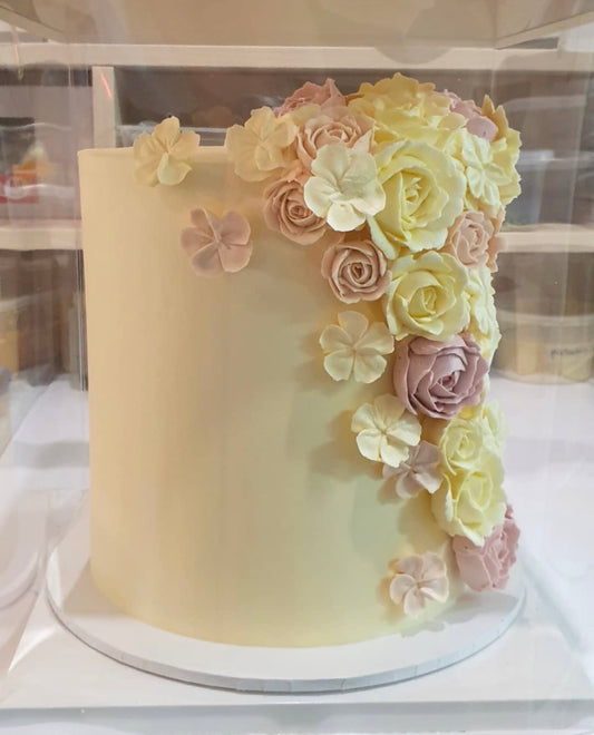 Wedding Buttercream Arrangement Floral Cake